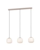 Κρεμαστό Φωτιστικό Τρίφωτη Ράγα 88xH110cm 3xE27 Μπεζ Eglo Cominio 900894