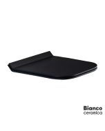 Κάλυμμα Λεκάνης ENZO Slim Slim Soft Close  Bianco Ceramica Black Matt 9100SC-401