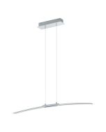 Κρεμαστό Φωτιστικό Ράγα Χρωμέ L900xH1100mm LED 30w 3000Κ 3500lm Eglo Lasana 95147