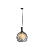 ΦΩΤΙΣΤΙΚΟ ΚΡΕΜΑΣΤΟ ΜΕΤΑΛΛΟ ΜΟΝΟΦΩΤΟ 1XE27 Max 15W Φ340X1520mm MAΥΡΟ-ΛΕΥΚΟ ARTE ILLUMINA AIRY Eurolamp 144-46027