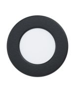 Σποτ Στρογγυλό Χωνευτό Μαύρο 7,5cm IP44 LED 2,7w 4000k 330lm Eglo Fueva-Z 99211
