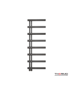 Θερμαινόμενη Πετσετοκρεμάστρα μπάνιου Inox ACCENT  138x50 Black Brushed PVD ACC13850-411