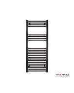 Θερμαινόμενη Πετσετοκρεμάστρα μπάνιου ALTO  120x50 Black Matt ALT12050-400