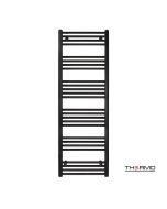 Θερμαινόμενη Πετσετοκρεμάστρα μπάνιου ALTO  150x50 Black Matt ALT15050-400