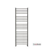 Θερμαινόμενη Πετσετοκρεμάστρα μπάνιου Inox BELLAVIA  150x50 Black Brushed PVD BEL15050-411