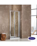 Πτυσσόμενη πόρτα καμπίνας ντουζιέρας Primus-Plus Bi-fold 100 ρυθμιζόμενη από 95,5 έως 99,5 εκ., Devon Clear Chrome BI100T-100