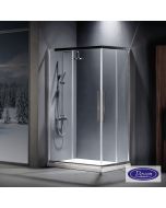 Καμπίνα ντουζιέρας Γωνιακής Εισόδου Corner Entry 110x70 (107-109 x 67-69 εκ.), Devon Flow Clean Glass Chrome CF11070C-100