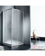 Καμπίνα ντουζιέρας Γωνιακής Εισόδου Corner Entry 90x90 (87-89 εκ.), Starlet  Fabric Chrome CS90F-100