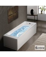 Μπανιέρα Υδρομασάζ Ακρυλική 180*80 εκ. Sirene Cubic CUB18080W