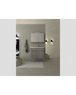 Σετ Έπιπλο Μπάνιου Βάση Π70xΥ60xΒ43cm MDF Μελαμίνη Cemento,Νιπτήρας-Καθρέπτης-Φωτιστικό Savvopoulos Luxury City-XL-003-70-8763