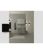 Σετ Έπιπλο Μπάνιου Βάση Π70xΥ60xΒ43cm MDF Λάκα Μαύρη,Νιπτήρας-Καθρέπτης-Φωτιστικό Savvopoulos Luxury City-XL-003-70-9183
