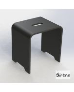 Κάθισμα Ντουζιέρας Design 38x38x31 Sirene Black Matt DES3831-401