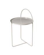 Side Table Μεταλλικό Φ40x65cm Sand MRShome  DF-0035000