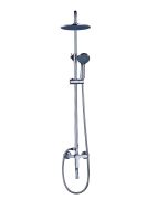 Στήλη Μπάνιου Ορειχάλκινη Κομπλέ 3 Ροών Αναμεικτική Μπαταρία Χρωμέ Felice Tall DG00542CH