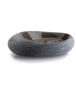 Σαπουνοθήκη Κεραμικό Μαύρο Bronze Art Επικαθήμενα DG01-05-02B