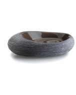 Σαπουνοθήκη Κεραμικό Μαύρο Bronze Art Επικαθήμενα DG01-05-02B