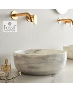 Νιπτήρας Μαρμάρινος Thalo Φ33 h.12.5 Fossil Carrara Nuovo DR33-300