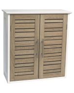 Ντουλάπι Τοίχου MDF Λευκό/Καφέ 52x22x55cm MRShome  DS-1181000