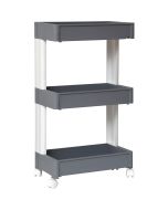 Ραφιέρα PP Τροχήλατη Γκρι 45x26x79.5cm MRShome  DS-1228000