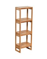 Ραφιέρα από Bamboo με 4 Ράφια Καφέ 33x20x100cm MRShome DS-1263000