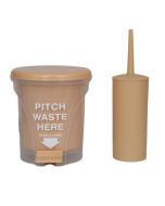 Σετ Κάδος Απορριμμάτων PITCH 5L PP Μπεζ με Πιγκάλ MRShome DS-8957BGS