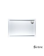 Ντουζιέρα Ακρυλική Παραλληλόγραμμη 120x90 extra-flat Φ90 Sirene White E12090-300