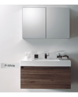 Έπιπλο Μπάνιου ECO-100 Βάση-Νιπτήρας 100 εκ. Taimining Metalbox System, Χρώμα Λευκή Λάκα Γυαλιστερή FT21.100.019PWM