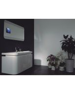 Σετ Έπιπλο Μπάνιου-Νιπτήρα 120εκ.Λευκή Λάκα Γυαλιστερή ECO-120 FT21.120.015