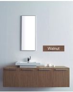 Σετ Έπιπλο Μπάνιου ECO-160DL 160εκ.-Νιπτήρα ,MFC Μελαμίνη Χρώμα Walnut  FT21.160.001W  