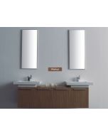 Σετ Έπιπλο Μπάνιου ECO-160 160εκ.με 2 νιπτήρες MFC Χρώμα Μελαμίνης Walnut  FT21.160.002W 