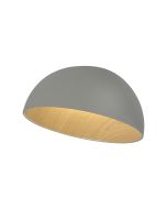 Πλαφονιέρα Οροφής Μέταλλο Πράσινο-Απόχρωση Ξύλου 40xH22cm Led max 36w 1980lm CCT 3000-6000K Dimmable by Remote Control Sun Light HEPHAESTUS-40C-GR