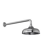 Horus Ascott Classic Collection - Anti-scale Nozzles Shower Head Diam. 220 Mm with Arm - Matt Nickel 00.506-NM