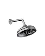 Horus Ascott Classic Collection - Anti-scale Nozzles Shower Head Ø 220 Mm with Arm - Wall Mounting - Polished Nickel 00.516-NB