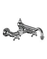 Horus Julia Victoria Julia Victoria Classic Collection - 2 Hole Wall Mounted Kitchen Mixer / No Waste - Polished Nickel 01.102-NB