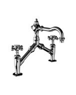 Horus Julia Victoria Julia Victoria Classic Collection - 2 Hole Basin Mixer - Matt Nickel 01.227-NM