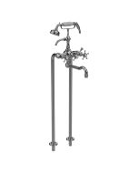 Horus Anthea Classic Collection - Complete Mixer + Pipes for Free Standing Bath - Matt Nickel 06.498-NM