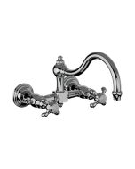 Horus Montmartre Classic Collection - 2 Hole Wall Mounted Kitchen Mixer / No Waste - Polished Nickel 07.102-NB