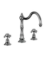 Horus Montmartre Classic Collection - 3 Hole Kitchen Mixer / No Waste - Polished Nickel 07.104-NB