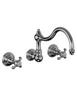 Horus Montmartre Classic Collection - Concealed 3 Hole Wall Mounted Kitchen Mixer / No Waste - Polished Nickel 07.164-NB