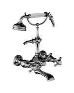 Horus Montmartre Classic Collection - Complete Wall Bath / Shower Mixer / Height Cradle - Polished Nickel 07.434-NB