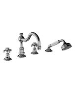Horus Montmartre Classic Collection - 4 Hole Deck Bath / Shower Set - Chrome 07.466-CH
