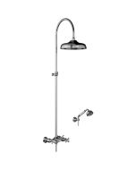 Horus Montmartre Classic Collection - Complete Wall Shower Mixer Centers 175 ± 30 Mm, Showerhead Ø 220 Mm - Chrome 07.544-CH