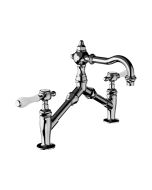 Horus Julia Victoria Julia Victoria Classic Collection - 2 Hole Basin Mixer - No Waste - Chrome 19.227-CH