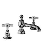 Horus Coventry Classic Collection - 3 Hole Basin Set with Pop-up Waste, Flexible Hoses - Matt Nickel 28.260-NM