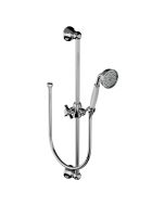 Horus Coventry Classic Collection - Wall Shower Set with Handspray, Flexible, Brass Rail - Matt Nickel 28.542-NM