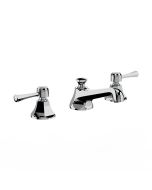 Horus Ascott Classic Collection - 3 Hole Basin Set Small Spout with Pop-up Waste, Flexible Hoses - Chrome 35.260-CH