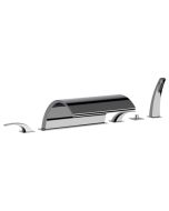 Horus Nouvelle Vague “part of Contemporary Collection - 6 Hole Deck Mounted Bath/shower Set - Chrome 40.468-CH