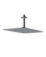 Horus Nouvelle Vague “part of Contemporary Collection - Rectangular Stainless Steel Shower Head Ceiling Installation - Chrome 40.538-CH