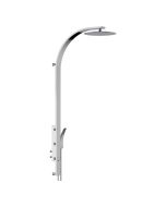 Horus Nouvelle Vague “part of Contemporary Collection - Wall Shower Panel Thermostatic Mixing Valve for Wall Shower with Stainless Steel Shower Head - Chrome 40.550-CH