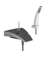 Horus Nouvelle Vague “part of Contemporary Collection - Wall Mounted Bath/shower Mixer - Satin Brass 40.714-LS